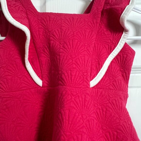 Janie and Jack Toddler Girl Easter Quilted Jacquard Dress Size 18-24M - Picture 3 of 8